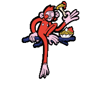 OKAVANGO affe culinaria okavango sympatier Sticker