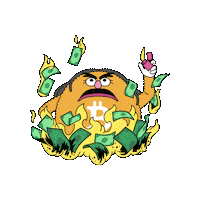 Fire Money Sticker by herecomesbitcoin