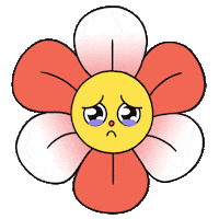 Sad Flower Sticker by Lotion