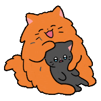 Cat Love Sticker by Olso