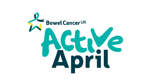BowelCancerUK giphyupload bowel cancer uk activeapril active april Sticker