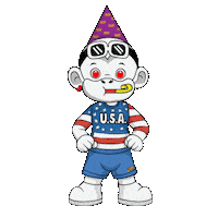 American Flag Usa Sticker by Zhot Shop