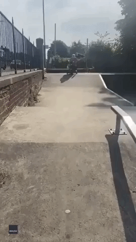 Wheelie Cool: Grandma Whizzes Through Skate Park on Mobility Scooter as Lockdown Lifts
