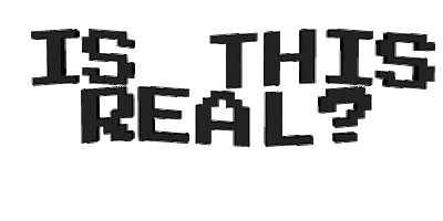 Is This Real Sticker by Homeless Penthouse