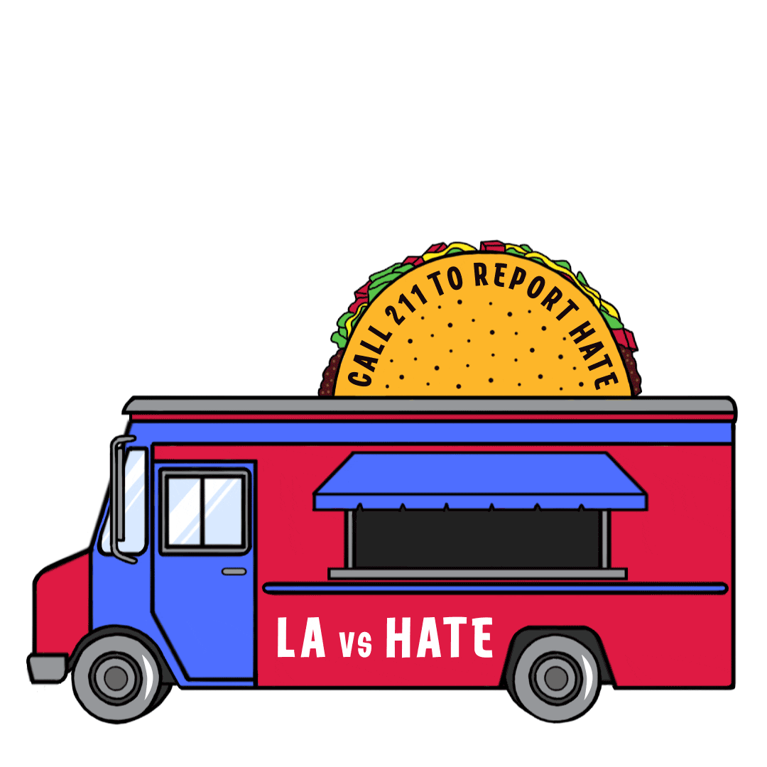 Speak Out Los Angeles Sticker by LA vs. Hate