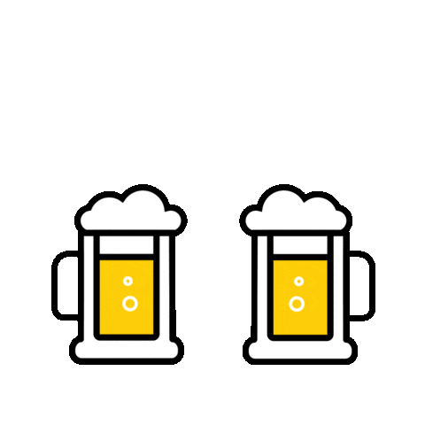 Beer Cheers Sticker by Fuenfwerken