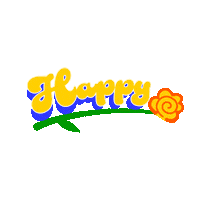 Happy Flower Sticker by FloweringJapanCouncil