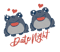 Valentines Day Night Sticker