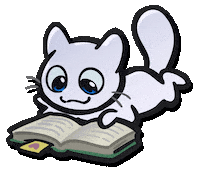 Chill Read Sticker by Créu Cat