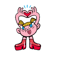 rcaxero love heart girl amor Sticker