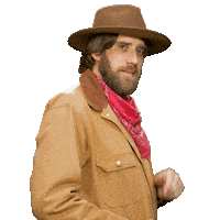 Cowboy Check It Out Sticker