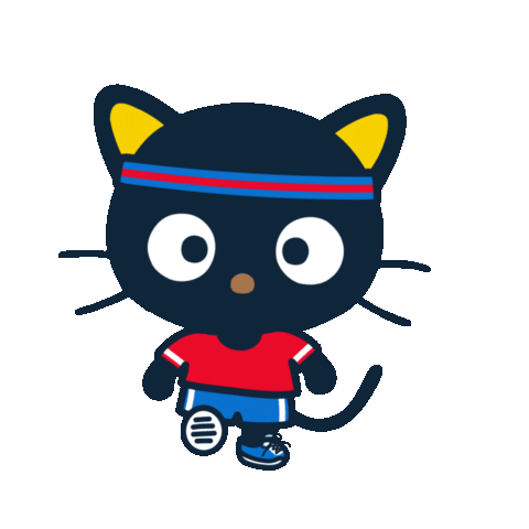 Cat Running Sticker by Sanrio