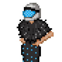 chelscore pixel art fashiontech robot girl futurefashion Sticker