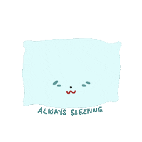 pleinjein blue sleep sleepy bed Sticker