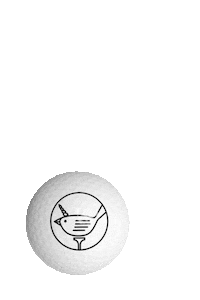 Golf Ball Sticker by Birdicorn