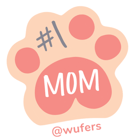 wufers mothersday dogmom wufers dogmomlife Sticker