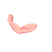 komatsueurope power muscle construction biceps Sticker
