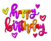 Happy Birthday Sticker by AlwaysBeColoring