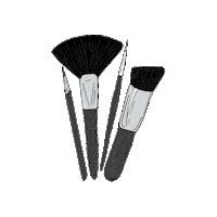 maquillajeGOC makeup lips brushes goc Sticker