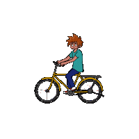 Sad Cycle Sticker