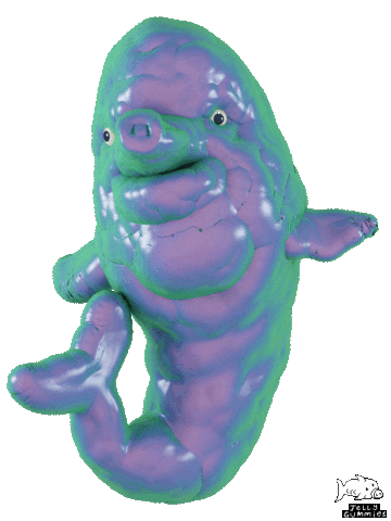 weird dolphin Sticker