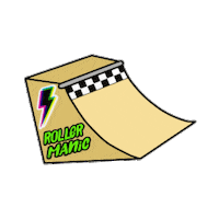 rollermanic skate skateboard sk8 roller skating Sticker