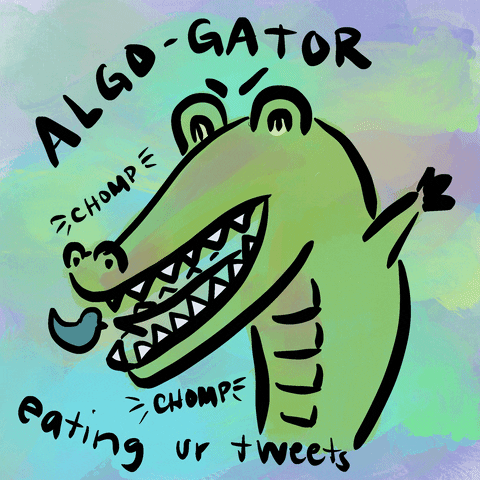 empresstrash giphyupload glitch twitter alligator GIF