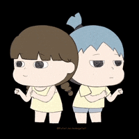 DeryknYvon kawaii couple shake butt GIF