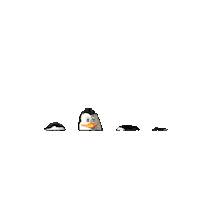 Winter Penguin Sticker by rusticae