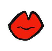 Red Lips Love Sticker