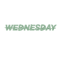 Wednesday Weekdays Sticker