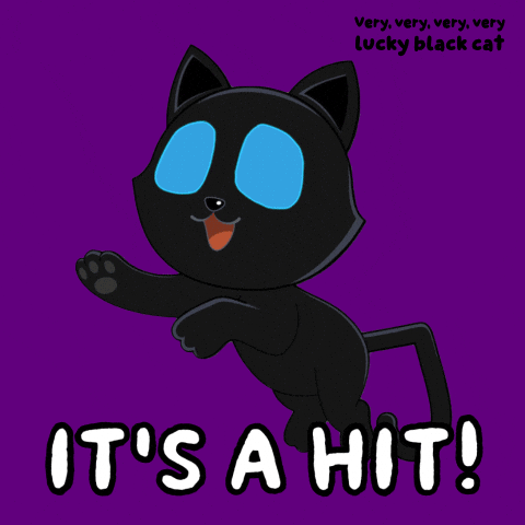 Glow Black Cat GIF by VeeFriends