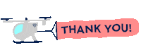 Air Taxi Thank You Sticker by Volocopter