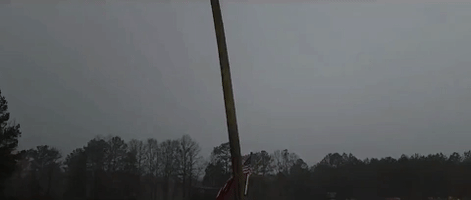 Lightning Flashes in Alabama as Thunderstorms Move Across US South