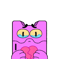 Sad Its Over Sticker by Nexio