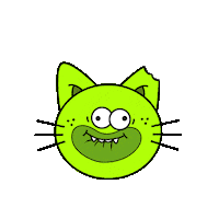 Wait What Cat Sticker