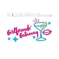 PalaceNova sparkle lips cocktail girlfriend Sticker