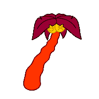 palm tree love Sticker by seanbrendog