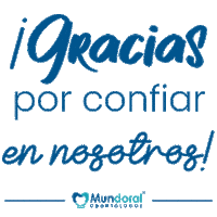 Mundoral gracias dental azul dentista Sticker