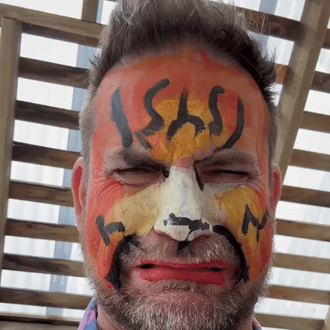 Dad Fails to Impress Daughter with Face Painting