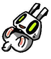 rabbit bounce Sticker