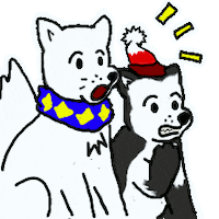 yingtaidibujar anime cartoon surprise scared Sticker
