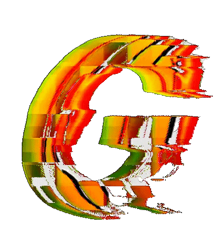 Glitch Alphabet Sticker by #BASILIO