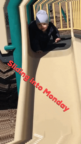 sliding into monday GIF by Lauren