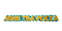 text celebrity wordart john travolta Sticker