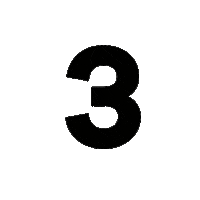 LOS40argentina three numbers negro numero Sticker