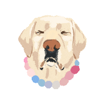 Happy Dog Sticker