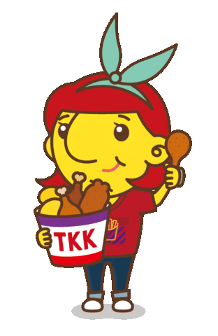 TKKinc taiwan fastfood friedchicken sweetpotato Sticker