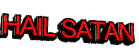 satan hail Sticker by AnimatedText