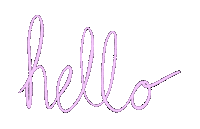 Pink Hello Sticker